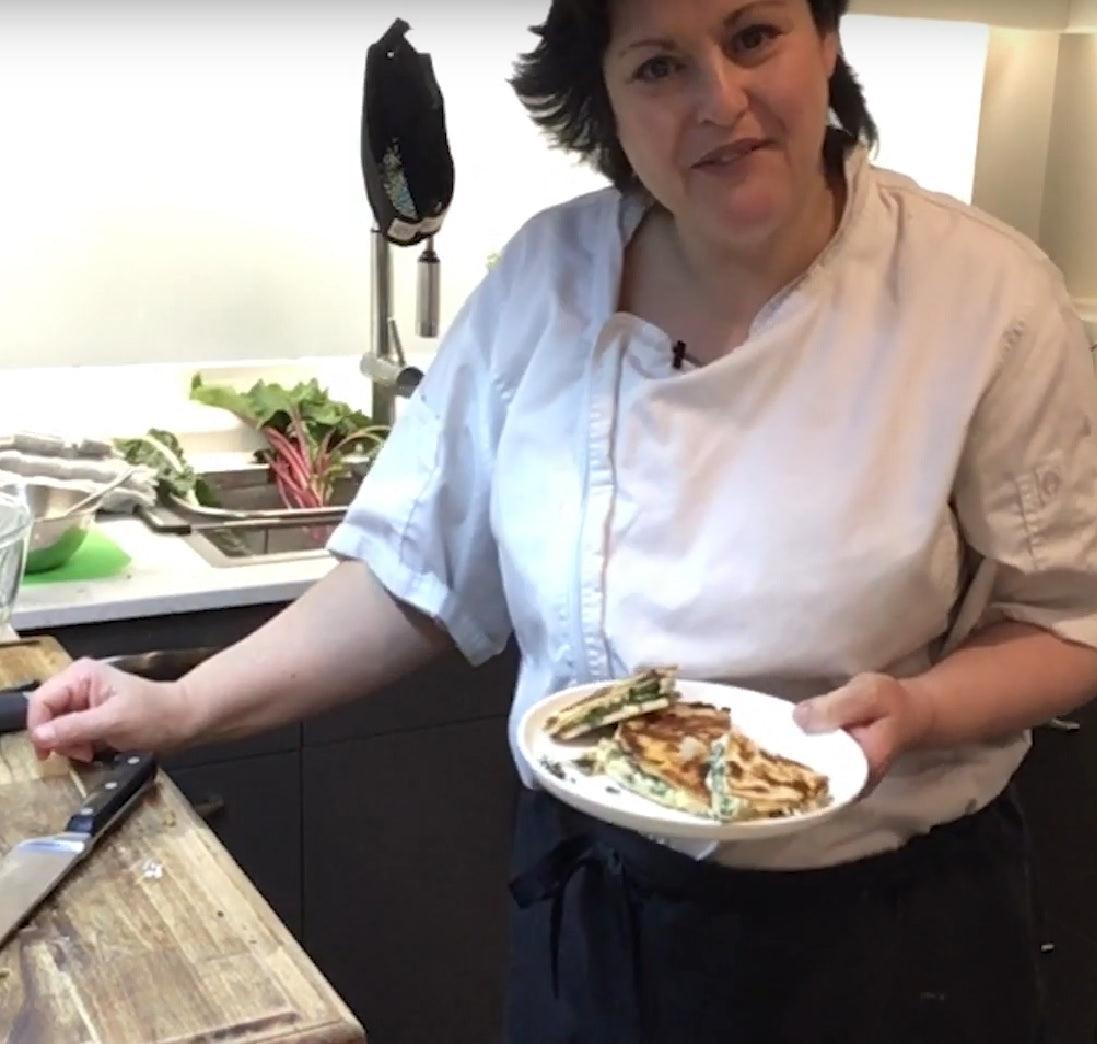 Self Paced Workshop- Silverbeet stuffed tortilla - Creative Cooks Kitchen Australia
