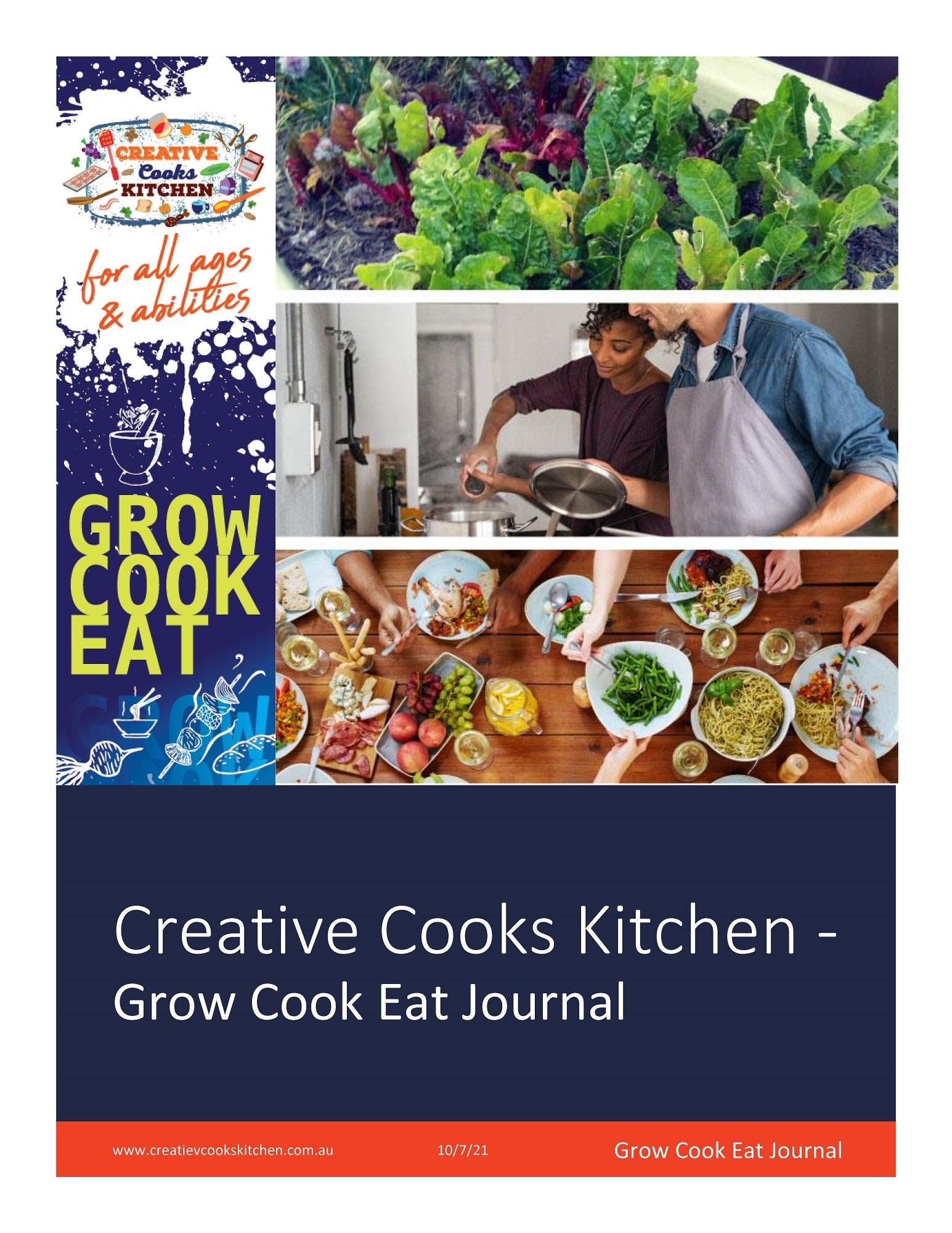 Grow Cook Eat Journal - Digital Download - Creative Cooks Kitchen Australia