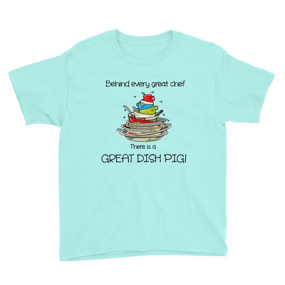 Kids T-Shirt - Great Dish Pig (Light Shirts) - Creative Cooks Kitchen Australia